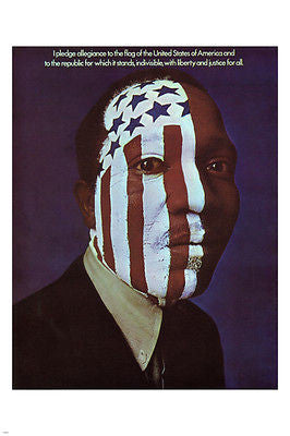 CIVIL RIGHTS ERA POSTER USA 1968 24X36 stripes POLITICAL STATEMENT hot