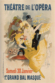 Théâtre de L'Opéra Vintage Ad Poster Jules Chéret France 1887 Prized Hot new