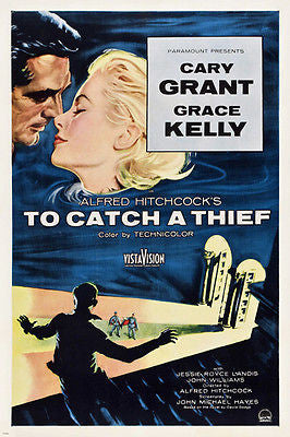 TO CATCH A THIEF alfred HITCHCOCK movier poster GRACE KELLY CARY GRANT 24X36