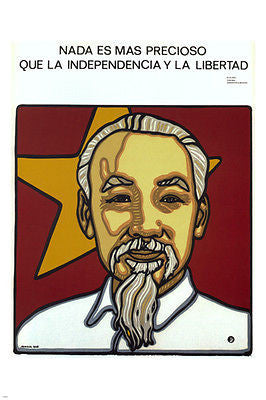 Nothing is more precious than independence POSTER René Pazos CUBA 24X36