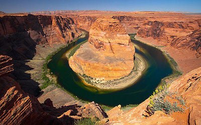 NATURE POSTER HORSESHOE CANYON grand canyon VIVID MOUNTAINTOP VIEW 24X36