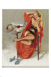 AMERICAN BEAUTIES rose POSTER 24X36 languid 1949 PIN-UP girl LEGGY SEXY