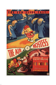 The air hostess MOVIE POSTER 1937 cartoon 24X36 CLASSIC VINTAGE hot new rare