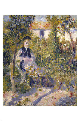 Pierre-Auguste Renoir NINI IN THE GARDEN Painting Poster 24X36 impressionist