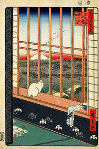 HIROSHIGE asakusa ricefields and torinomachi festival FINE ARTS POSTER 24X36