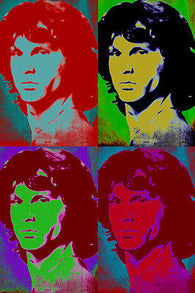 JIM MORISSON celebrity singer POP ART POSTER multiple images bold 24X36 NEW-VW0