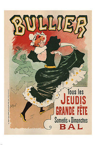 BULLIER (dance hall) VINTAGE AD POSTER georges meunier FRANCE 1894 24X36 HOT