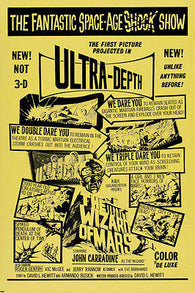 john CARRADINE THE WIZARD OF MARS movie poster SPACE-AGE shock show 24X36