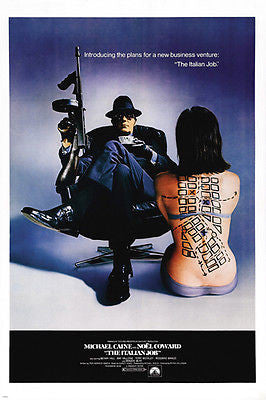THE ITALIAN JOB movie poster michael CAINE noel COWARD 24X36 british CAPER