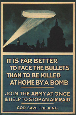 BRITISH WW1 WAR PROPAGANDA vintage poster UK 1915 24X36 NEW UNIQUE prized!