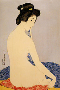 1920 hashiguchi goyo WOMAN AFTER BATH vintage japanese fine arts poster 24X36