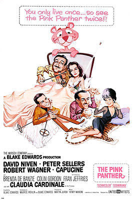 classic THE PINK PANTHER movie poster peter SELLERS claudia CARDINALE 24X36