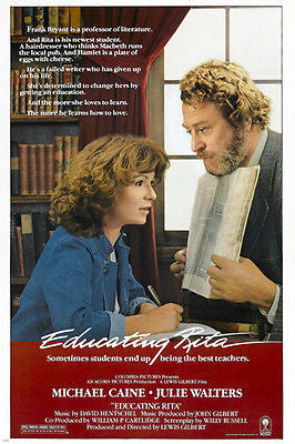 Michael Caine Julie Walters EDUCATING RITA movie poster ROMANCE WIT 24X36