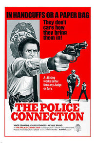 the POLICE connection MOVIE poster .38 SLUG vince EDWARDS politics 24X36