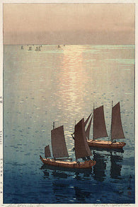 HIROSHI YOSHIDA-HIKARA UMI (the sparkling sea) fine arts POSTER 1926 24X36