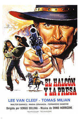 BIG gundown MOVIE poster SPANISH version 24X36 LEE VAN CLEEF action 24X36