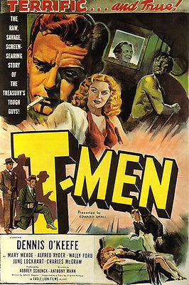 film noir movie poster T.MEN O'KEEFE & MEADE 