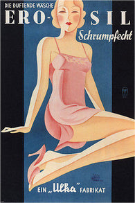 VINTAGE AD POSTER erosil schrumpfecht austria 1934 COLLECTORS 24X36 unique