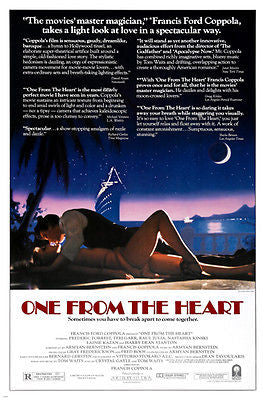 francis ford COPPOLA'S one from the HEART movie poster LAS VEGAS hot 24X36