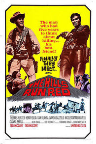 THE HILLS RUN RED movie poster western THOMAS HUNTER HENRY SILVA 24X36