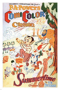SUMMERTIME by Ub Iwerks MOVIE POSTER 1935 cartoon 24X36 Vintage hot new