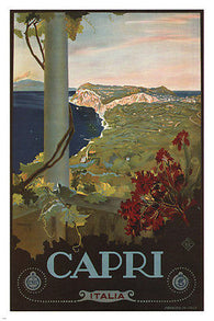 capri VINTAGE TRAVEL POSTER mario borgoni italy 1927 24X36 hot COLLECTORS
