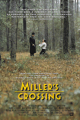 Cohen Brothers MILLER'S CROSSING Movie Poster 24X36 GANGSTERS Corruption