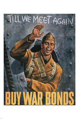 BUY WAR BONDS Vintage war poster UNITED STATES 1942 24X36 military Rare HOT
