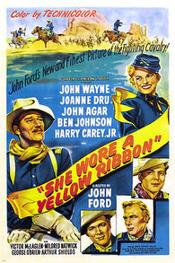 SHE WORE A YELLOW RIBBON movie poster john wayne FIGHTING CALVARY 24X36