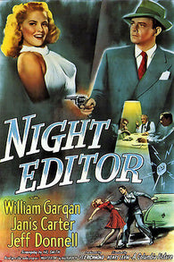 NIGHT EDITOR FILM NOIR movie poster william GARGAN janis CARTER hot 24X36