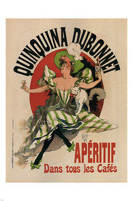 Dubonnet quinine-flavored apéritif VINTAGE POSTER Jules Chéret France 24x36
