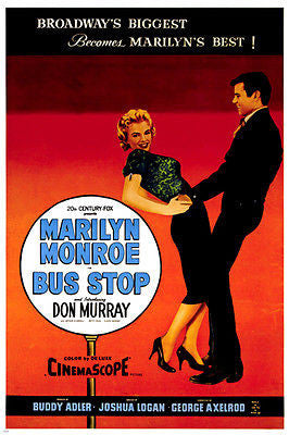 marilyn MONROE in BUS STOP movie poster don MURRAY dancing BROADWAY 24X36