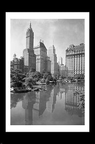 NEW YORK CITY PLAZA BUILDINGS poster classic historic CENTRAL PARK 24X36