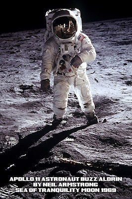 1969 Apollo 11 Astronaut BUZZ ALDRIN photo By Neil Armstrong POSTER 24X36