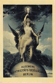 vintage ad poster BERLIN ELECTRIC COMPANY germany 1888  RARE HOT NEW 24x36