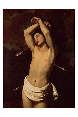ST SEBASTIAN Nicolas Regnier Niccolo Renieri FINE ART POSTER 24X36 Baroque