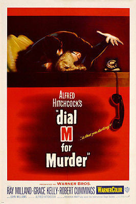 HITCHCOCK'S DIAL M FOR MURDER movie poster Ray Milland Grace Kelly 24X36