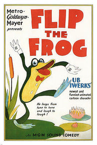 ub iwerks' FLIP THE FROG MOVIE POSTER1930 animated cartoon funny 24X36