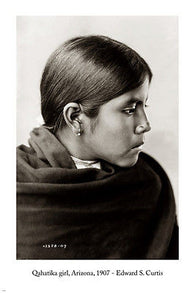 EDWARD S. CURTIS Qahatika Girl photo POSTER 24X36 Arizona 1907
