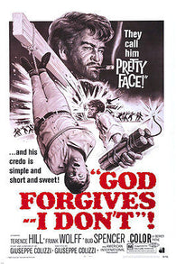 movie POSTER god FORGIVES I don't TERRENCE HILL BUD SPENCER horror 24X36
