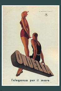 Ondelia VINTAGE AD POSTER Marcello Dudovich ITALY 1933 24X36 sporty Classy