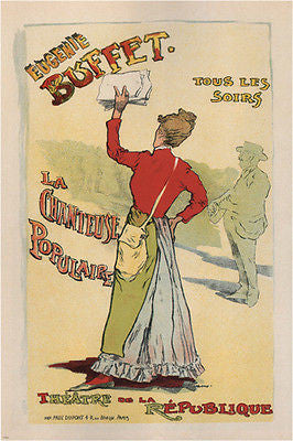 eugénie buffet SONGSTRESS  by leopold STEVENS france 24X36 VINTAGE poster