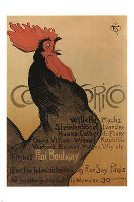 vintage ad poster EXHIBITION Théophile Alexandre Steinlen France 24X36 RARE