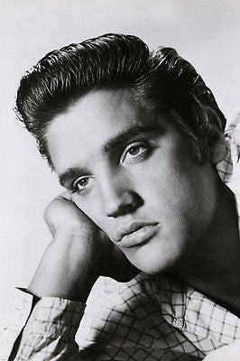 ELVIS PRESLEY LOVE ME TENDER head shot poster BROODING collectible 24X36