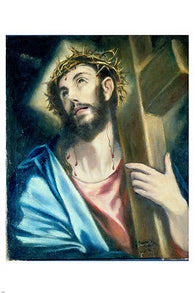 JESUS CHRIST POSTER Carrying the Cross El Grieco 1580 Religion NEW 24x36
