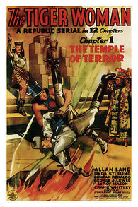 The Tiger Woman MOVIE POSTER The Temple of Terror 1944 24X36 rare hot NEW