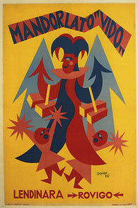 ALMOND VIDO VINTAGE AD POSTER BY FORTUNATO DEPERO ITALY 1924 24X36 UNIQUE HOT
