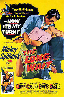 film NOIR MOVIE poster MICKEY SPILLANE'S THE LONG WAIT dames hot 24X36