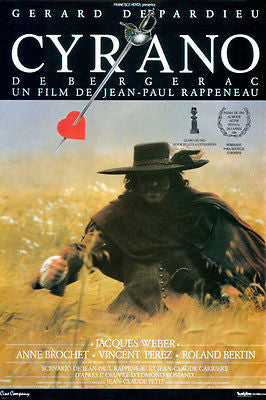 CYRANO DE BERGERAC movie poster GERARD DEPARDIEU romantic comedy 24X36
