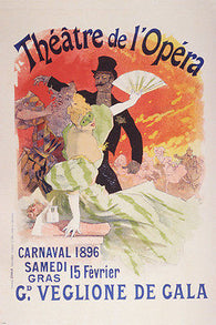 CLASSIC FRENCH THEATRE DE L'OPERA 1896 poster woman with fan 24X36